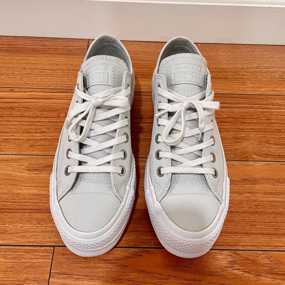 Gray Platform Converse